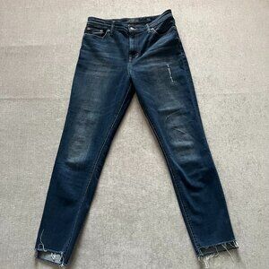 Lucky Brand Jeans Women 8/29 Blue Denim Bridgette Skinny Ankle High Rise LA